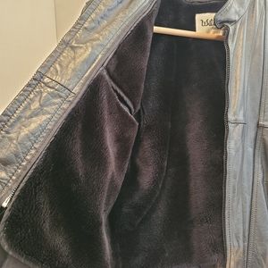 Wilson Black Leather Jacket Size 42